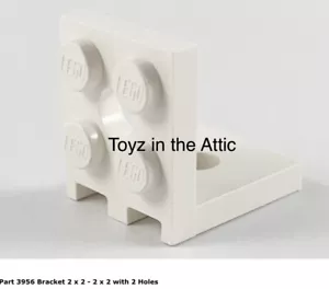 Lego 1x 3956 Soporte blanco 2 x 2 - 2 x 2 con 2 agujeros Robot Command Center 6951 - Imagen 1 de 1