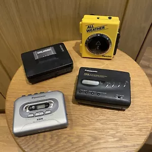 Pacchetto Walkman Sony Panasonic X 4 - Foto 1 di 8
