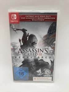 Assassin's Creed 3 Remastered Nintendo Switch NEU & OVP Downloadcode kein Modul - Bild 1 von 6
