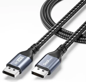 8K DisplayPort Cable 1.4 6Ft/2M DP to DP UHD High Speed Display Port Cord8K@6... - Picture 1 of 7