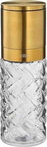 Cilio Cristallo Glass/Stainless Steel Salt or Pepper Mill, Gold, 2" by 6.7" H - Picture 1 of 1