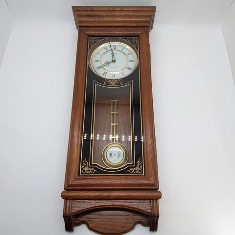 Vintage VERICHRON COURT Wall Clock Quartz Westminster Chime Pendulum DS 4100 Cover