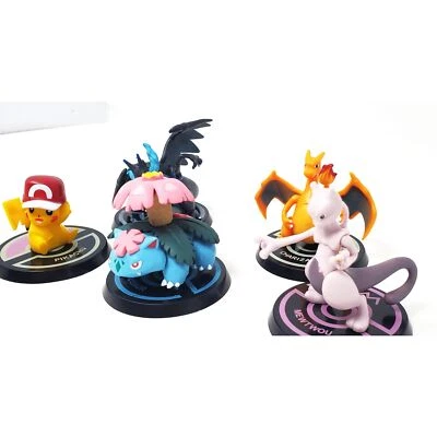 Pokémon Figurines with Named Base Plates Pikachu Mewtwou & Others Lot of 5 New - Image 1 of 4