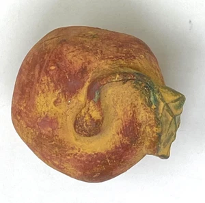 Vintage Ceramic Large Apple Clay Fruit 3.5 inches Diameter - MINT - Picture 1 of 2