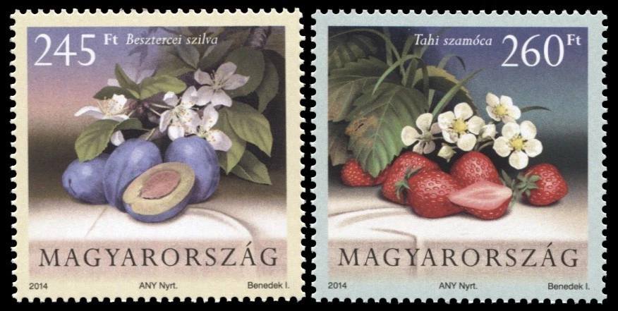 Hungary 2014. Cultural Flora of Hungary (MNH OG **) Set of 2 stamps - Image 1 of 1