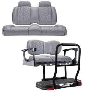 MADJAX Aviator Seat Cushions w/Genesis 300 Rear Seat Kit Yamaha Drive2 Golf Cart - Bild 1 von 6