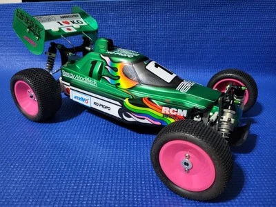 Yokomo Super Dog Fighter 870c Green Hirosaka Replica 4WD Off-Road Buggy - ARTR - Image 1 of 4