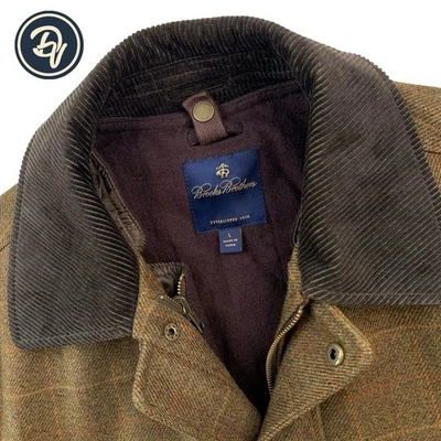 Mint! L Brooks Brothers X Robert Noble Olive Brown English Countryside Tweed - Photo 1/4