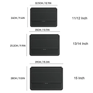 13/14 Inch 3 In1 Laptop Sleeve Case Protective Notebook Cover Bag -grey UK5 - Afbeelding 1 van 12