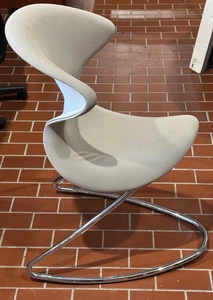 AERIS Oyo Stuhl Ergonomischer Bürostuhl Freischwinger Stahlrohr Grau - Bild 1 von 11