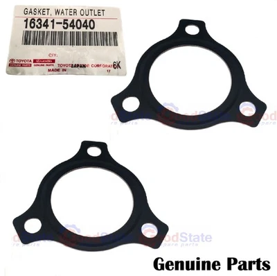 Genuine LandCruiser 79 70 Series 3L Top Upper Thermostat Housing Gasket x2 - Image 1 of 2