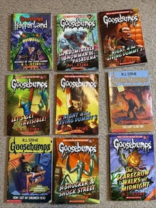 R. L. Stine - GOOSEBUMPS - Lot of 9 Books Vintage & Modern Titles - Bild 1 von 6
