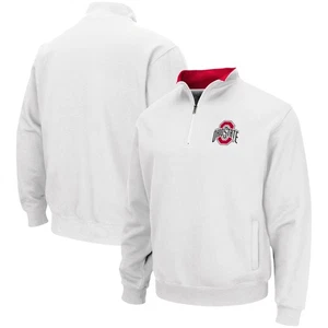 Herren Colosseum weiß Ohio State Buckeyes Tortugas Team Logo Viertel-Reißverschluss Jacke - Bild 1 von 3