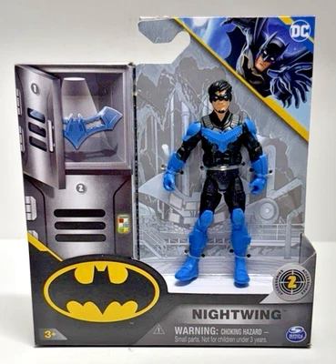 Spin Master Nightwing 4" Action Figure with 2 Surprise Accessories Mint on Card - Image 1 of 4