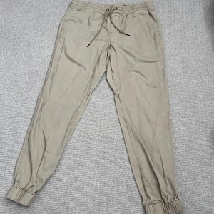 Pantalones Jogger Aeropostale Elastizados Para Hombre Medianos Caqui Cintura Elástica Informales - Imagen 1 de 10