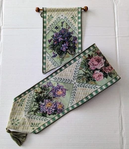 NEW Lena Liu Floral Annual Bell Pull Tapestry for Wall or Door - Picture 1 of 14