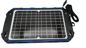 NEW SUNER POWER Waterproof 12W 12V Solar Battery Charger & BC-12W Pro Navy Blue - Picture 1 of 4