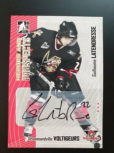 2005-06 ITG Heroes and Prospects Autographs #AGL Guillaume Latendresse