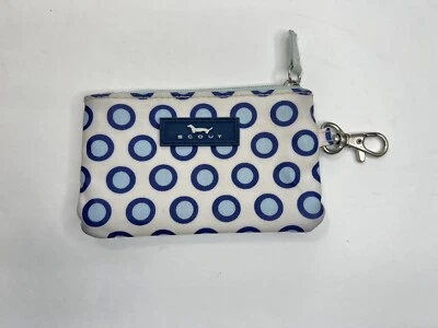 Cartera de identificación Scout Bungalow monedero cambio moneda cremallera lunares azules Foto 1 de 4