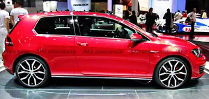 For Volkswagen VW Golf 7 GTI Carbon Fiber OEM Side Skirt Extension Panel 2pcs - Picture 1 of 7