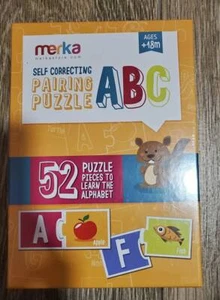 merka Self Correcting Pairing Puzzle ABC - 52 Pieces To Learn The Alphabet - Picture 1 of 1