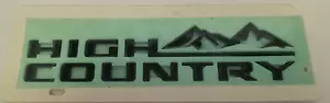 2019-2023 CHEVY SILVERADO RST "HIGH COUNTRY" EMBLEM OEM 85101611 - Picture 1 of 2