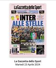 La Gazzetta dello Sport 23 aprile 2024 INTER CAMPIONE d' Italia