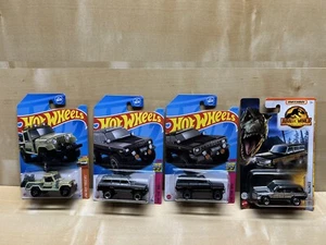 Hot Wheels Matchbox Jeep Lot 88 89 Wagoneer Gray Black Wood Panel 67 Jeepster - Picture 1 of 10