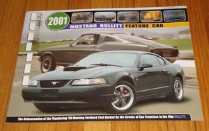 Folleto de ventas original Ford Mustang Bullitt 2001  - Imagen 1 de 2