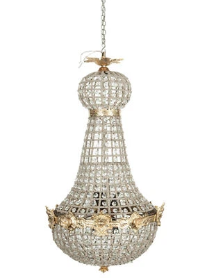 BISCOTTINI Leuchter IN Verschmelzung Von Messing Und Edelsteine Kristall Struktur