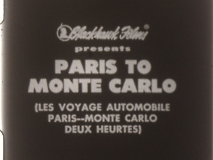 PARIS TO MONTO CARLO (1909?)