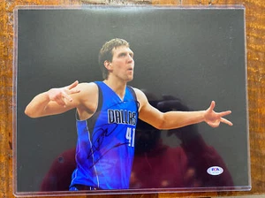 Dirk Nowitzki Signed 11x14 Photo PSA DNA Coa Autographed Dallas Mavericks - Picture 1 of 4
