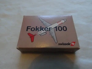 Fokker 100 swissair scale 1/600 diecast model by schabak - Picture 1 of 3