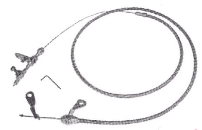   Kit de cables trenzados de acero inoxidable flexible para Ford C4    Foto 1 de 1