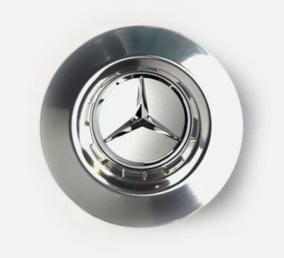 Mercedes Benz C63s E63s CLS63s AMG CHROME center cap wheel hub cover A0004001100 - Image 1 of 4