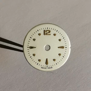 AS 976 - ZIFFERBLATT 14 MM - ARABISCHE ZIFFERN UND INDEXE - OHNE MARKE - NEUWARE - #9 - Bild 1 von 2