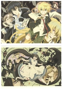 2 piezas postal grande Pandora Corazones anime Oz Gilbert Alice Jerjes Vincent Nightray - Imagen 1 de 2