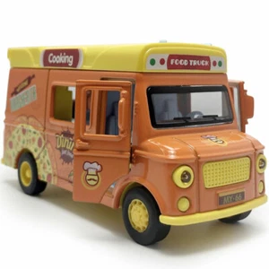 1/36 Scale Hot Dog Truck Model Car Diecast Toy Cars Boys Toys for Kids Gifts - Picture 1 of 15