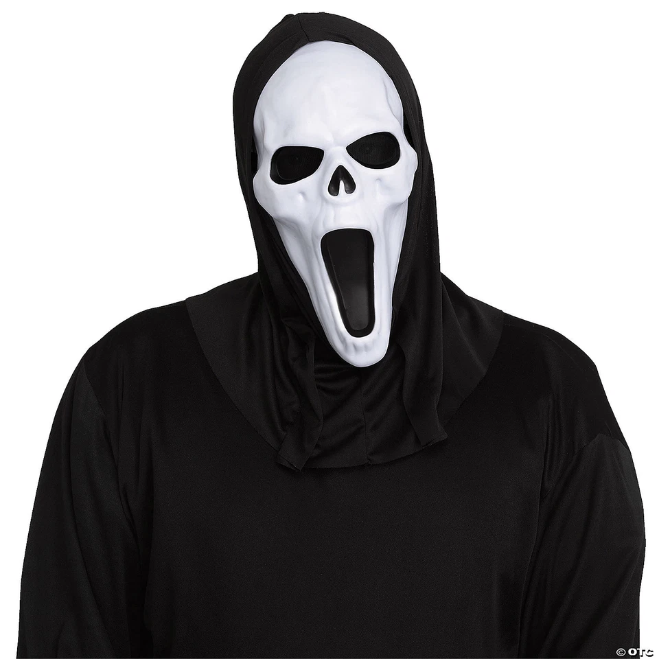 Adult Ghost Face Banshee Mask With Black Shroud - Morris Costumes - Image 1 of 1