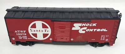 Tyco HO Scale Santa Fe ATSF 12079 Shock Control Freight Train Box Car #M9 - Image 1 of 4