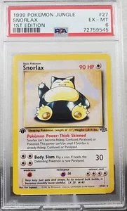 1999 Pokemon Jungle Snorlax 1st Edition #27 PSA 6 Non Holo - Picture 1 of 2