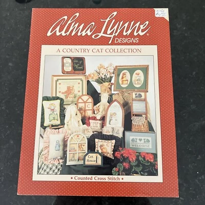 Alma Lynne Designs Counted Cross Stitch Pattern Chart A Country Cat Collection - Image 1 of 4