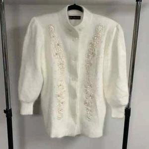 Lee Sands Angora Rabbit Fur One Size Coat - Picture 1 of 8