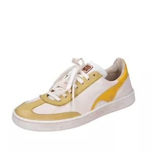Chaussures femme MOMA 37 EU sneaker blanc cuir jaune EX746-37 - Photo 1 sur 5