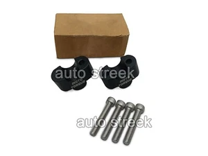 Fit For Royal Enfield Bear 650 ALUMINUM HANDLEBAR RISERS PAIR BLACK - Picture 1 of 8