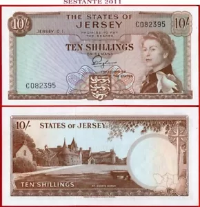 JERSEY 10 SHILLINGS nd 1963 P 7 UNC  free shipping from 100$ - Picture 1 of 5