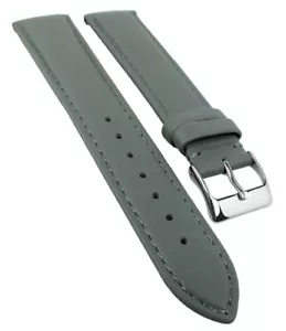 Soft Chrono Watch Strap | Soft Leather, Grey with Stitching 32201 - Picture 1 of 1