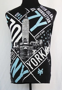 Zoo York Black New York NY Empire State Building Sleeveless Muscle T-Shirt M - Picture 1 of 2
