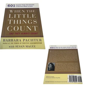 When the Little Things Count… and They Always Count by Barbara Pachter Pb, 2001 - Picture 1 of 12