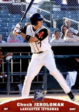 2007 Lancaster Jethawks Grandstand 12 Chuck Jeroloman Wellington Florida FL Card